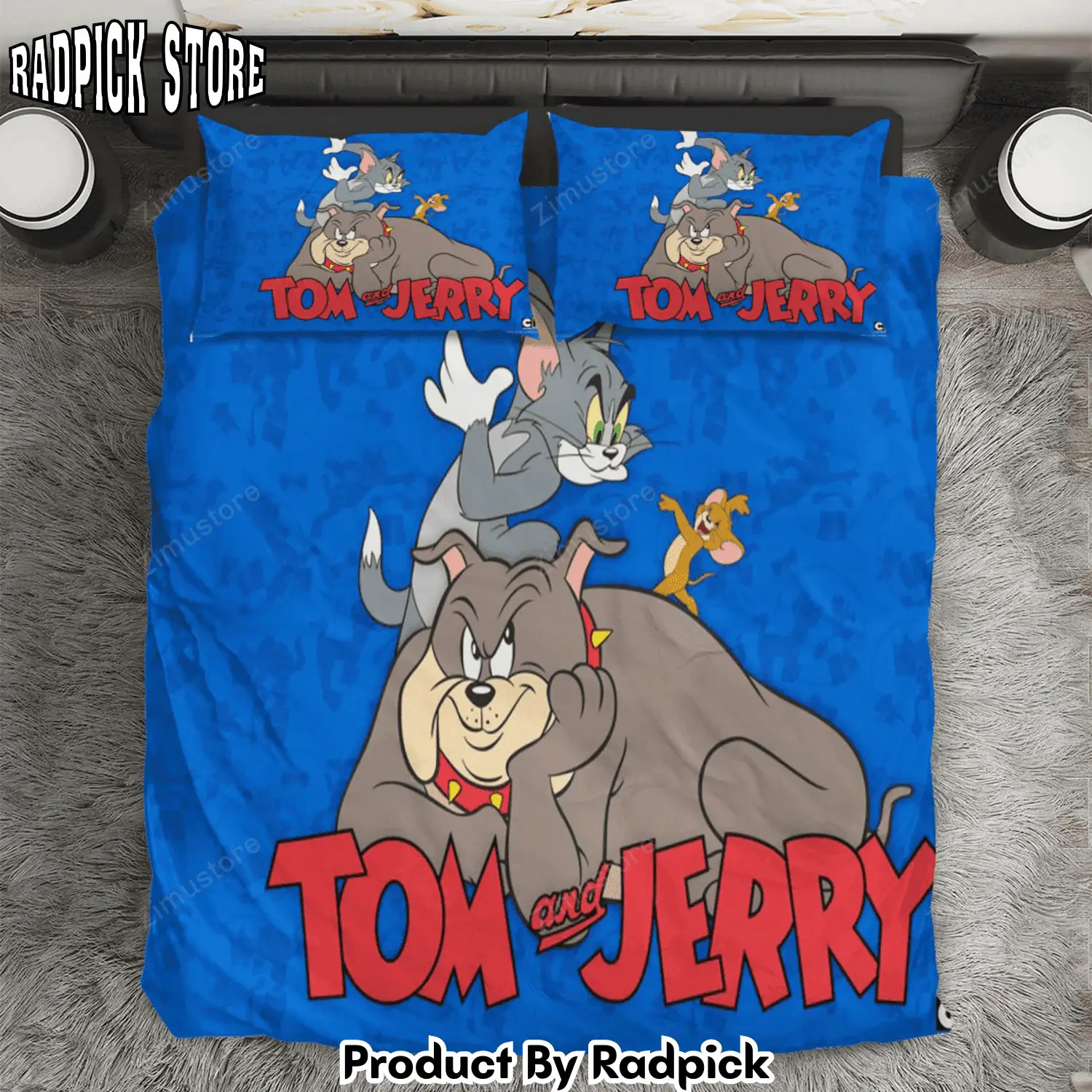 Radpick tom and jerry poster 5 3pcs 3pcs bedding set duvet cover and pillow cases gift for fan rp327701
